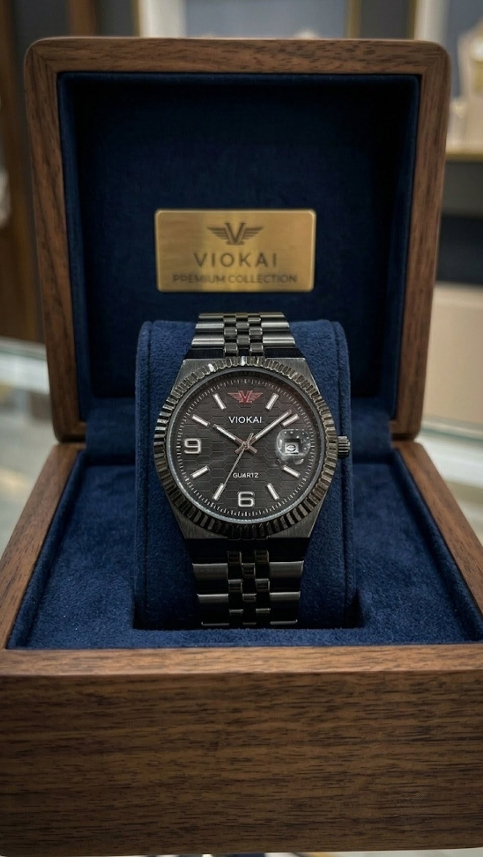 Viokai Premium Men’s Luxury Stainless Steel Quartz Watch