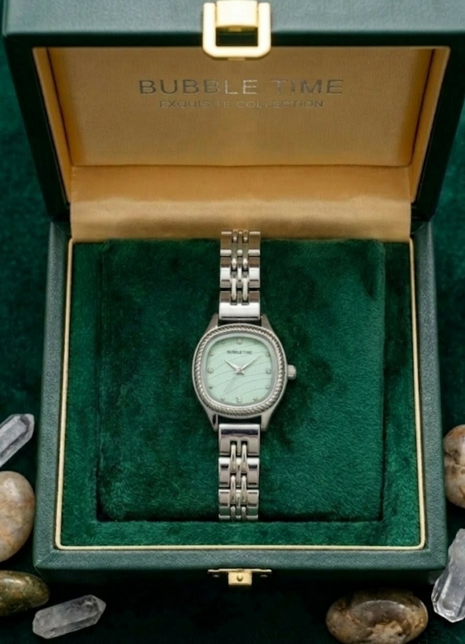 Bubble Time Exquisite Women’s Two-Tone Stainless Steel Watch