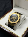 Luxury Gold Skeleton Automatic Watch