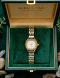 Bubble Time Exquisite Women’s Two-Tone Stainless Steel Watch